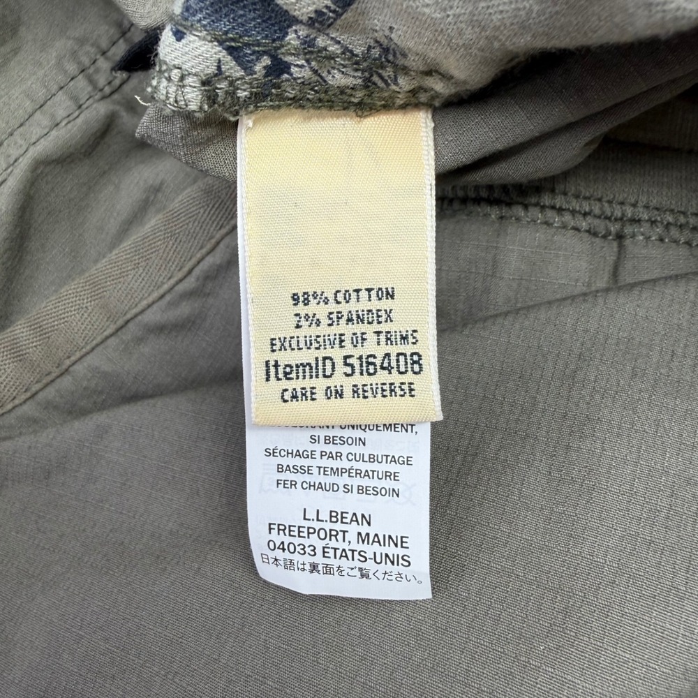 NEW LL Bean Ripstop Jogger Pants Womens Large Dark Taupe Cotton Blend Gorpcore - Picture 9 of 12